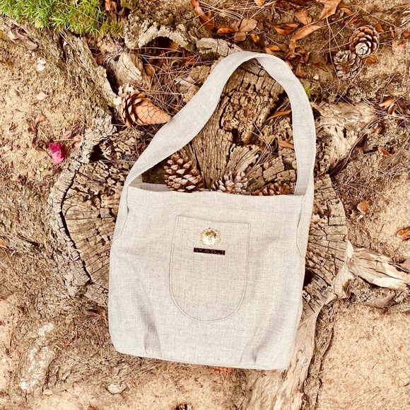 Linen Polyester handbag/ diaper bag - Picture 6 of 8